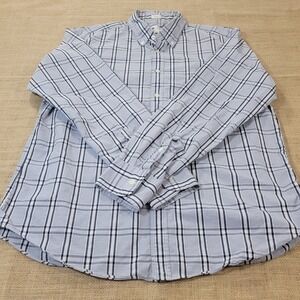 J. Crew Tailored Fit Plaid Button Down Shirt Washed Casual Men's Size‎ XL